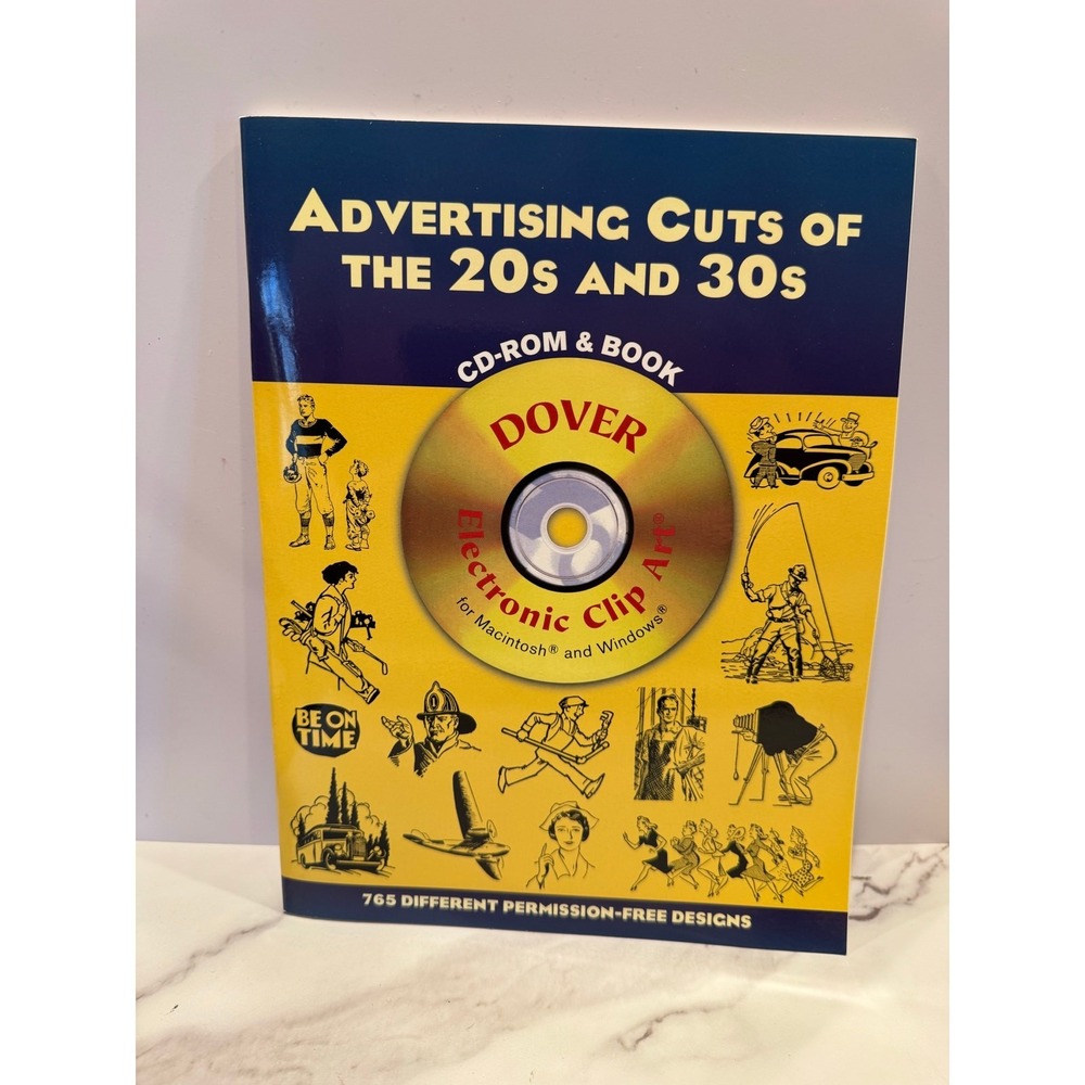 Advertising Cuts of the 20s and 30s CD-ROM and Book by Dover Publications